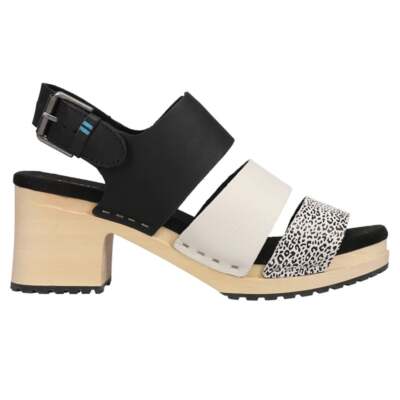 Женские черные классические сандалии TOMS Phoebe Clogs 10015124T