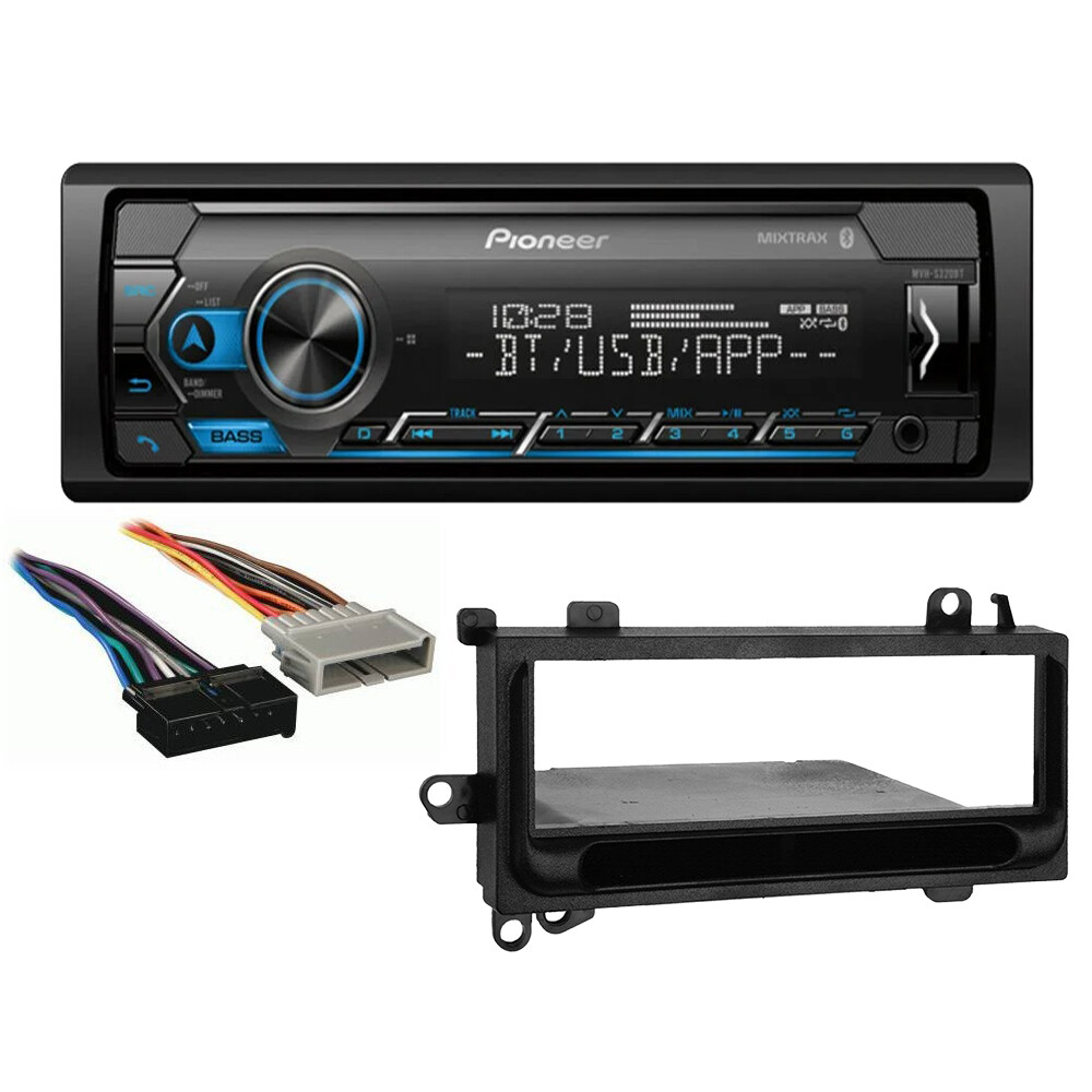 Pioneer Single DIN Car Stereo + Install kit Radio For for