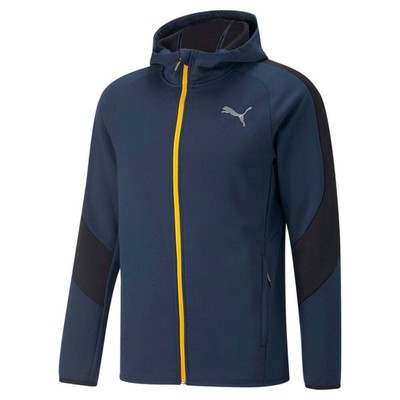 

Puma Evostripe Warm FullZip Hoodie Мужская повседневная верхняя одежда размера  84991973, Синий