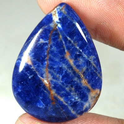 20.70Cts 100% Natural Amazing Blue Sodalite Pear Cab Loose Gemstones 28x21x05mm