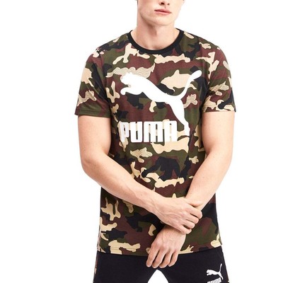 

Puma Aop Classics Graphics Crew Neck Футболка мужская зеленая повседневная 595261-70, Зеленый, Puma Aop Classics Graphics Crew Neck TShirt