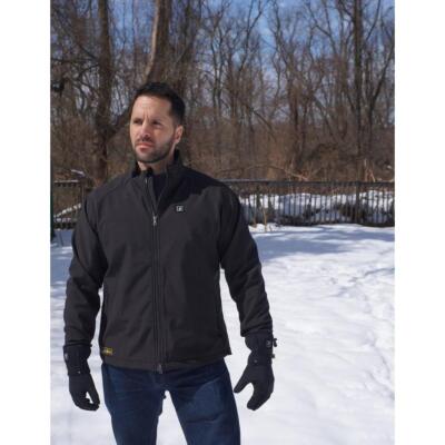 Pre-owned Actionheat Heated Jacket Large Softshell 5-volt, Machine Washable- Gentle Black