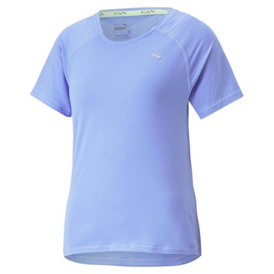 

Puma Run Cloudspun Crew Neck Short Sleeve Athletic T-Shirt Womens Purple Casual, Фиолетовый