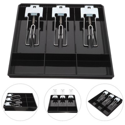  Money Storage Tray Cash Register Drawer Insert for Businesses Organizer