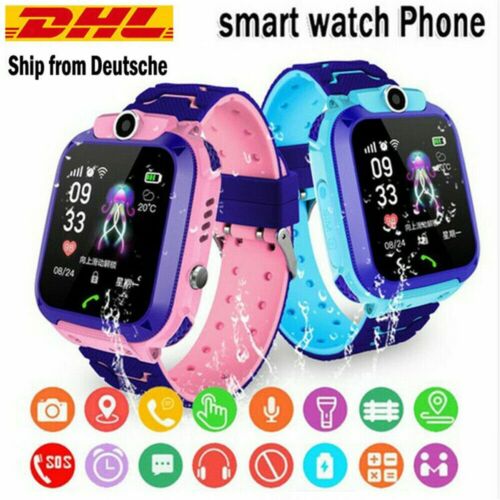 Kinder Smartwatch Telefon Uhr Wasserdicht Kids Smart Watch Kamera SOS Anruf DHL