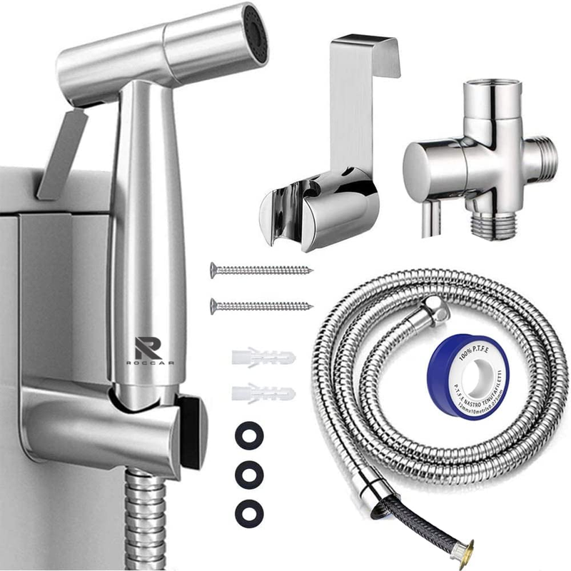 Handheld Bidet Sprayer for Toilet, Spray Attachment with Hose for Feminine Wash,
