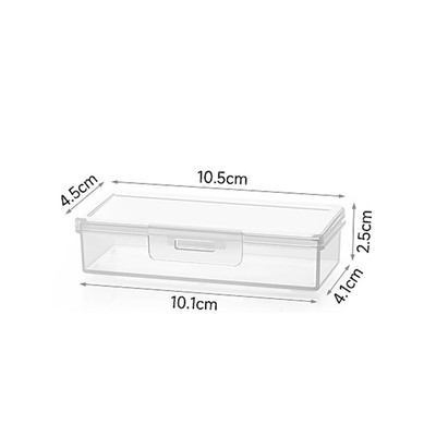 Mini Plastic Box Clear Transparent Rectangular Display Box Desktop Storage Box