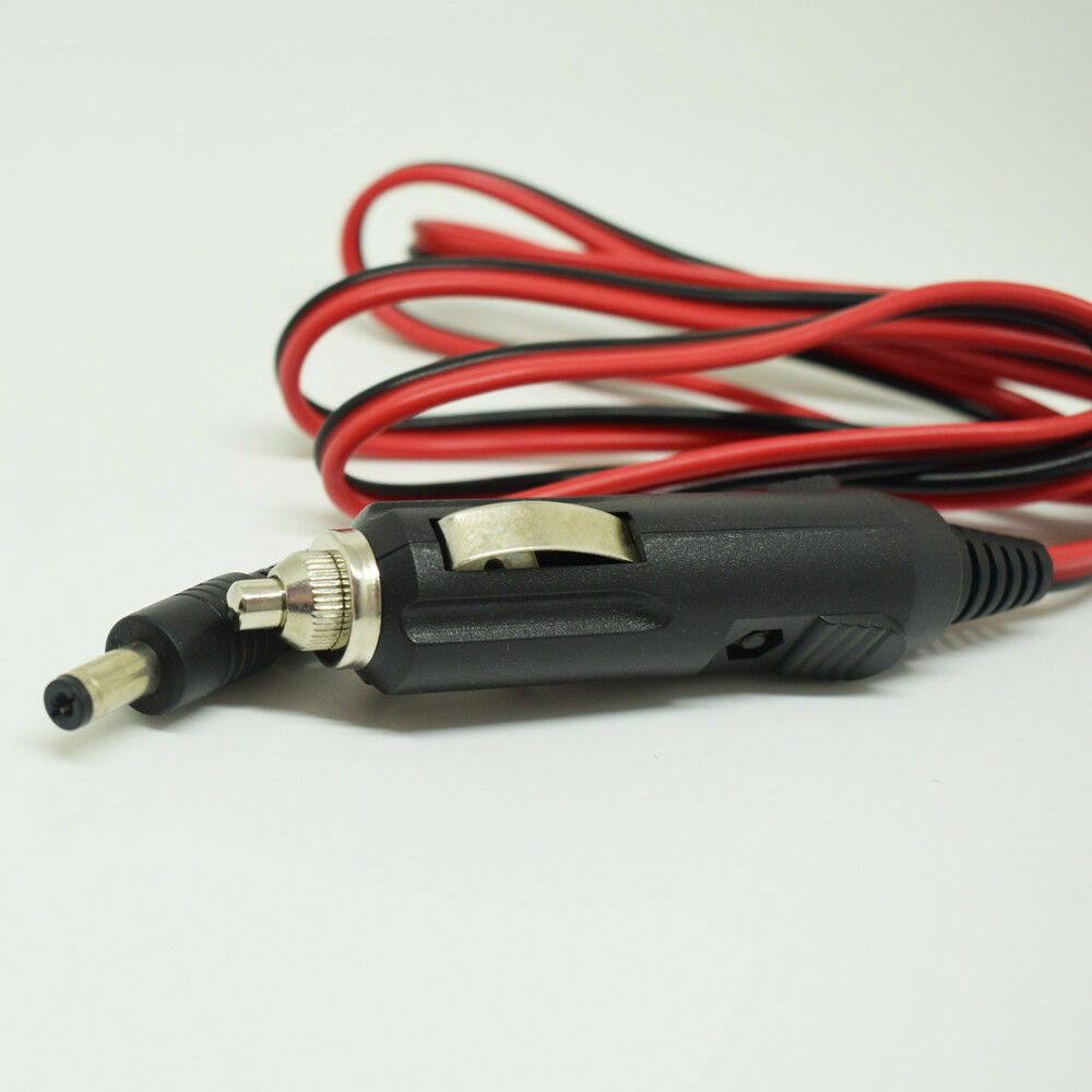 4pcs Car Cigarette Lighter Power Supply to DC Plug 5.5x2.1mm B+R Cable