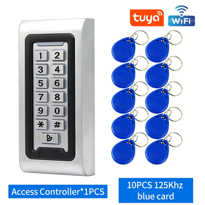 Smart Home Aluminum IP68 Waterproof Standalone RFID Access Control Keypad with W