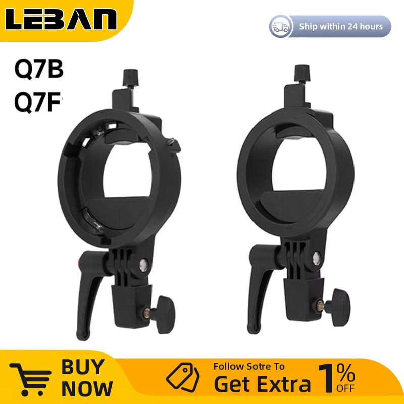 Q7B Q7F Flash Speedlight Mount or Bowens Mount Bracket for Q7 Series Quick Relea