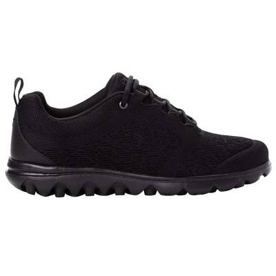 

Propet Travelactiv Walking Womens Black Sneakers Athletic Shoes W5102AB, Черный, Propet Travelactiv Walking