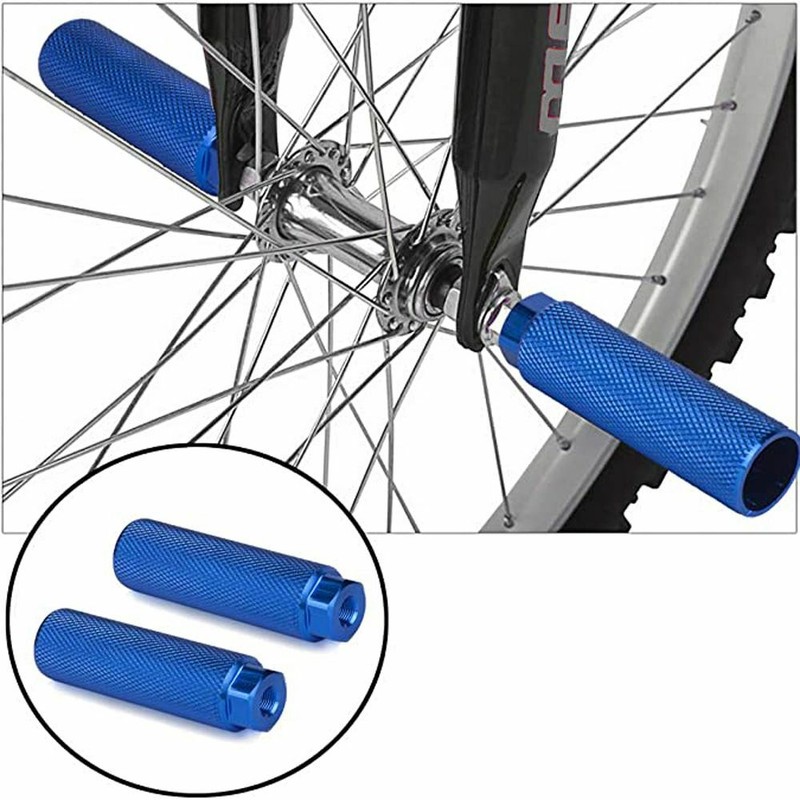 Aluminum Alloy Anti-Skid Lead Foot Bike Pegs BMX Pegs Fit 3/8 inch Axles