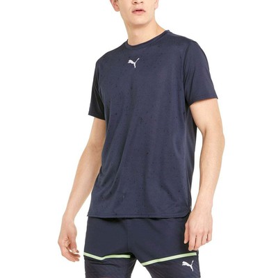 

Спортивная мужская синяя футболка Puma Train Vent с круглым вырезом и коротким рукавом 52153006, Синий, Puma Train Vent Crew Neck Short Sleeve Athletic