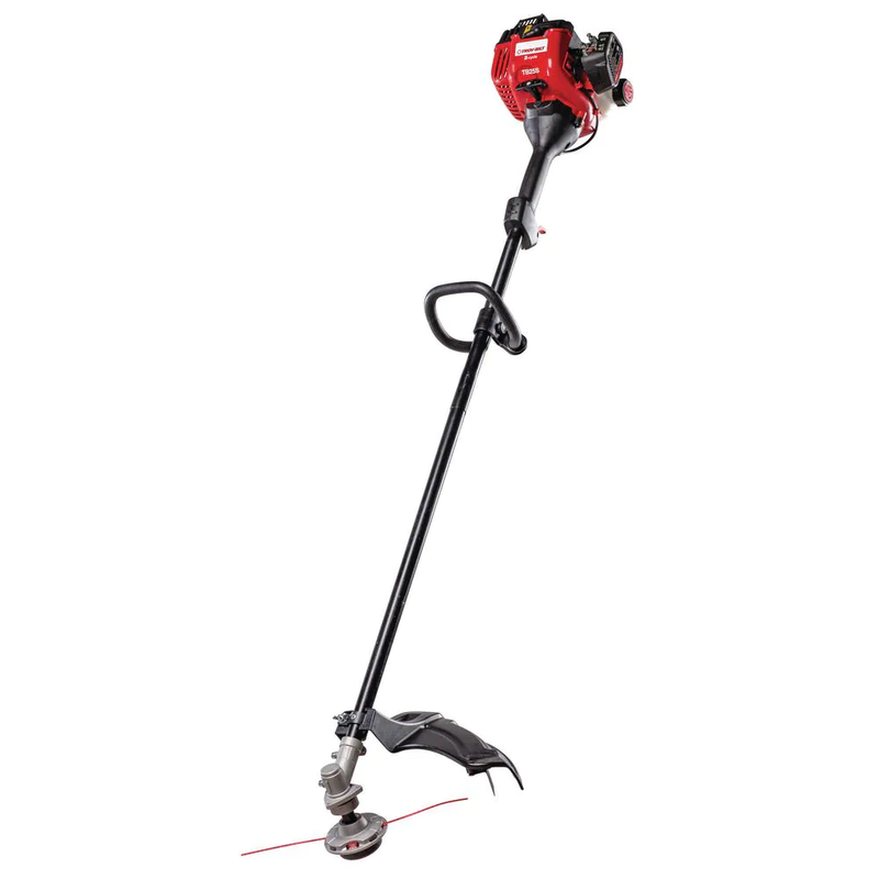 25 cc gas 2-cycle straight shaft trimmer with fixed line trimmer head