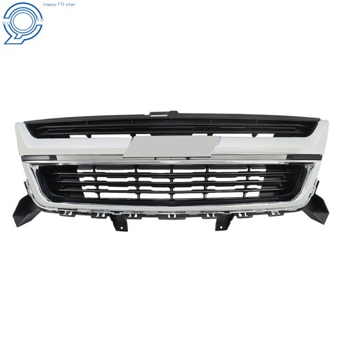 Front Upper Grille W/Chrome Trim For 2015-2020 Chevrolet Colorado 84408363 Black