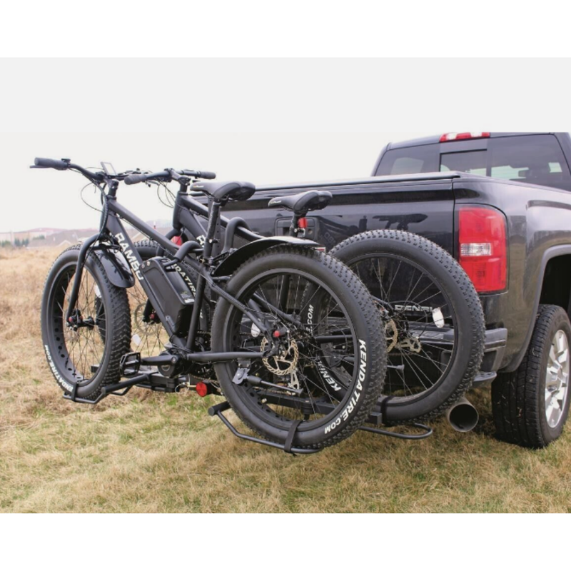 2 Fat Bike Rack Carrier Vehicle Mount Truck Hitch Heavy Duty