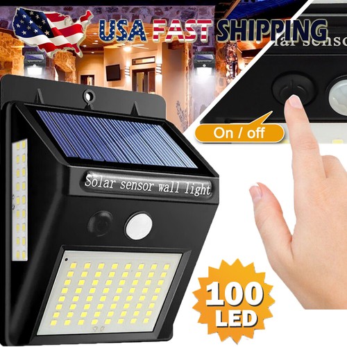 100 LED Solar Lights PIR Motion Sensor Wall Lamp Garden Yard Waterproof outdoor 100 LED Solar Lights PIR Motion Sensor Wall Lamp Garden Yard Waterproof outdoor