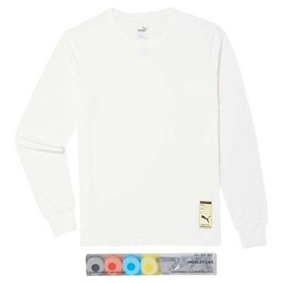 

Puma X You Screen Print Kit Футболка с круглым вырезом и длинным рукавом Мужские белые повседневные топы, Белый, Puma X You Screen Print Kit Crew Neck Long Sleeve T-Shirt