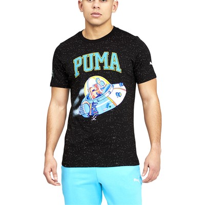 Футболка Puma Rick M X с круглым вырезом и коротким рукавом, мужские повседневные топы размера S, 53544201