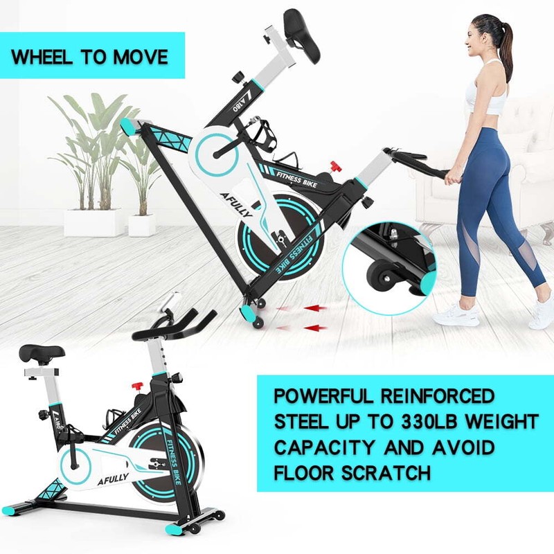 Indoor Cycling Exercise Bikes Stationary Fitness Cycle Upright Cycling Belt Driv