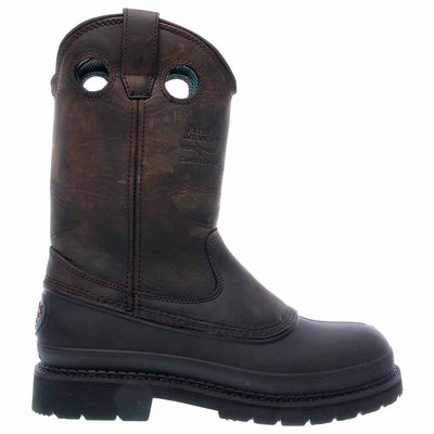 

Ботинки Georgia Boots Muddog Wellington Work Mens Size 12 D_M Рабочая защитная обувь G5514, Коричневый, Georgia Boots Muddog Wellington Work