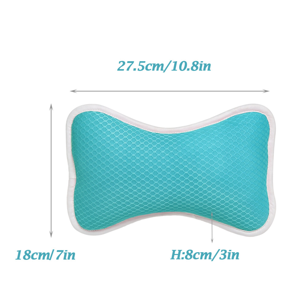 Soft Bath Tub Pillow for Comfort Neck & Back Open Air Fiber Spa Foam Pillow