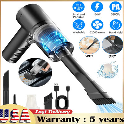 120W Handheld Cordless Vacuum Cleaner Small Mini Portable For Car Home Wireless~