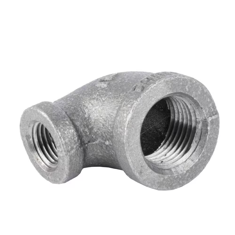 1/2 In. X 1/4 In. Black Iron Reducing 90-Degree Elbow Fitting (10-Pack)