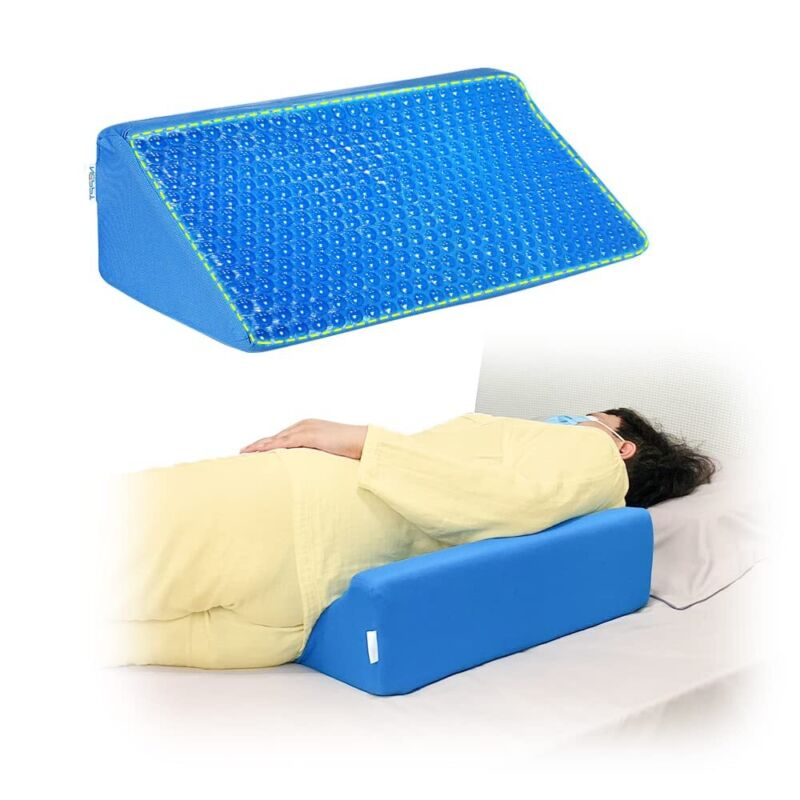 Pillow Wedge for Sleeping After Surgery Bed Incline Pillow Patient Turning Wedge