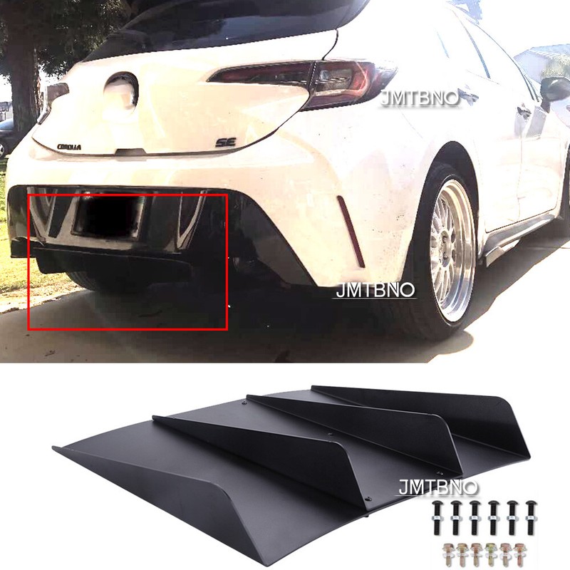 Rear Diffuser 4 Shark Fins Bumper Lip Lower Splitters for Toyota