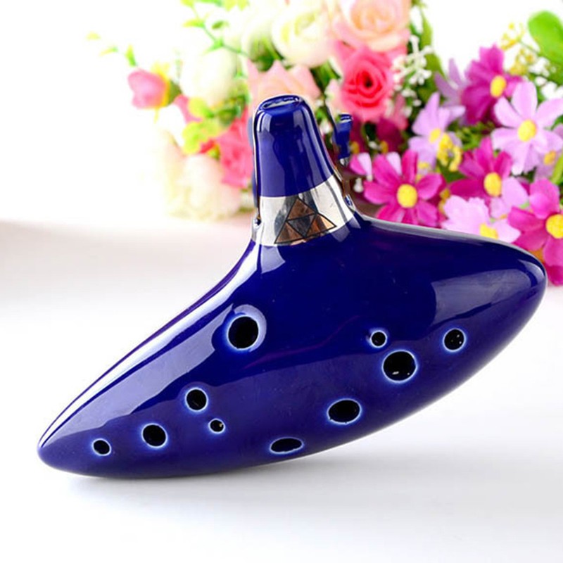 12 Löcher The Legend Ceramic Okarina Ocarina Topqualität Musikinstrumente	