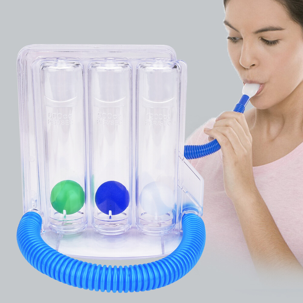 Breathing Exerciser Lung Three Ball Incentive Respiratory Training
