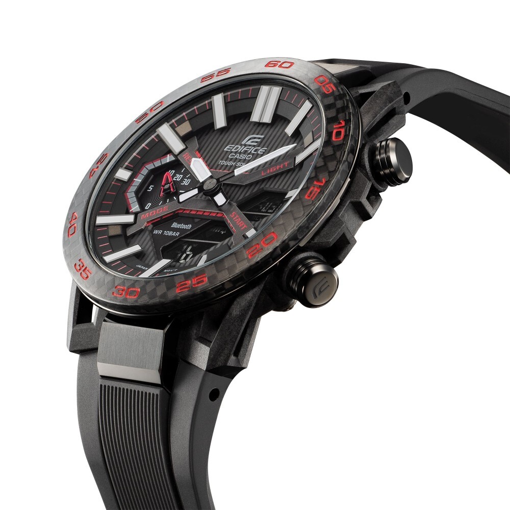 Pre-owned Casio Edifice Analog-digital Men's Watch Ecb-2000pb-1adf