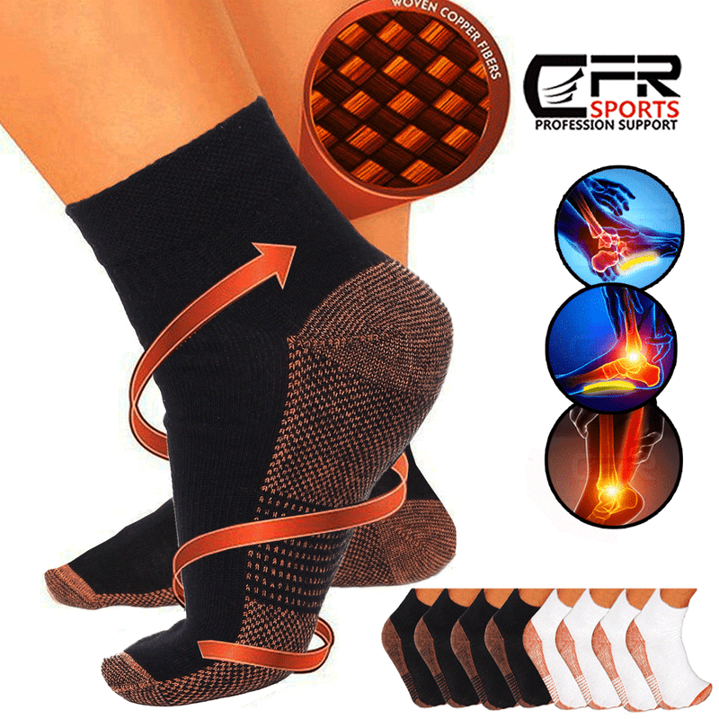 For Men Women Ankle Plantar Fasciitis Socks Support Cfr