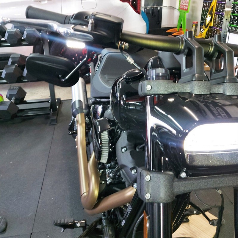 For Harley Chopper 2X Motorcycle LED Turn Signal Indicator Amber Blinker Light