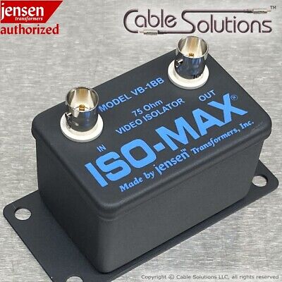 Jensen Transformers VB-1BB ISO-MAX Composite Video Isolator w/BNC Connectors