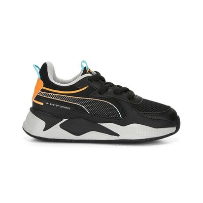 

Puma RsX 3D Lace Up Youth Boys Черные кроссовки Повседневная обувь 39082901, Черный, Puma RsX 3D Lace Up Youth