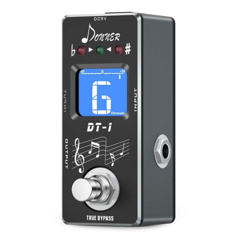 Donner Dt-1 Chromatic Guitar Tuner Pedal True Bypass