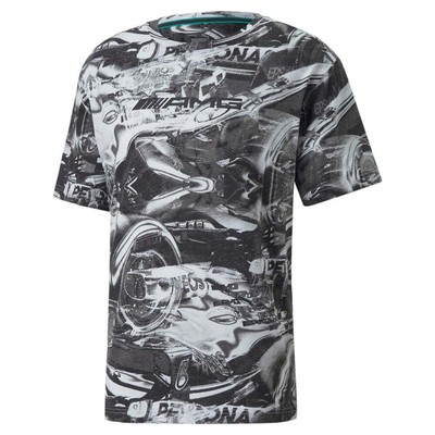 

Мужские черные повседневные футболки с короткими рукавами Puma Mapf1 Statement 53488901, Черный, Puma Mapf1 Statement Graphic Short Sleeve Tee