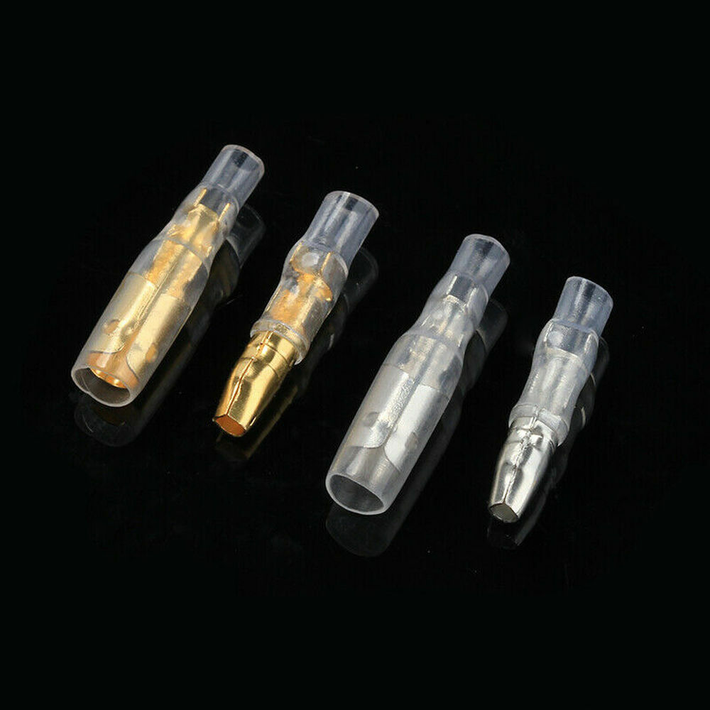 400PCS MOTORCYCLE WIRING HARNESS LOOM BULLET CONNECTORS BRASS 3.9MM