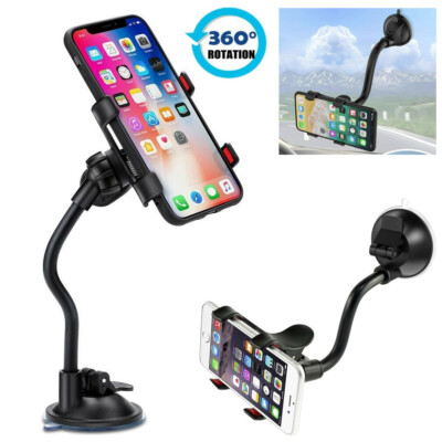 360° Mount Holder Car Windshield Stand For Mobile Cell Phone GPS iPhone Samsung