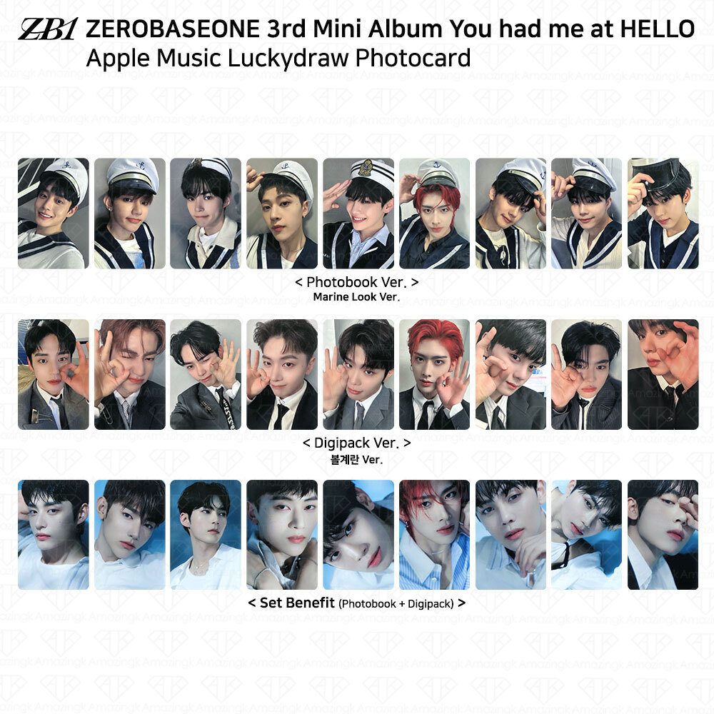 ゼベワン トレカ サイン会特典 ペンサ 3/2 applemusic 9枚セット 一番人気物 トレカ ゼベワン サイン会特典 9枚セット applemusic
