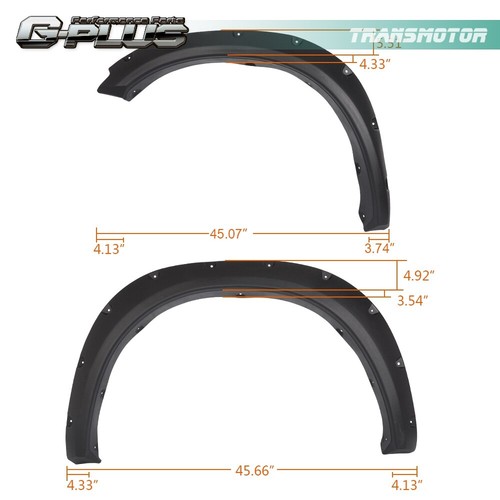 4pcs Fender Flares Pocket Rivet Bolt Style Fit For Dodge Ram 1500 2009-2022