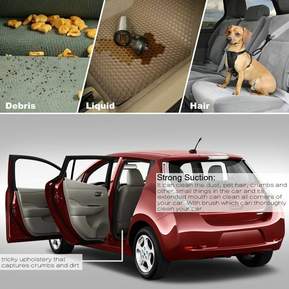 Powerful Car Vacuum Cleaner, Portable Wet Dry Handheld Strong Suction Cleaner