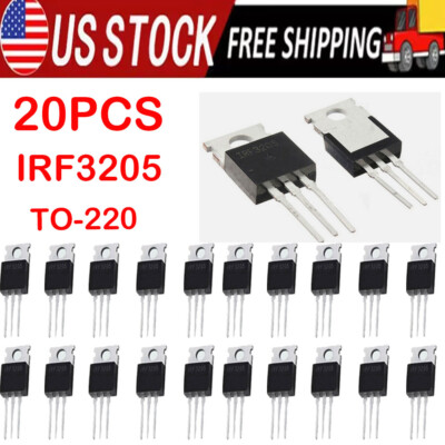 20pack IRF3205 IR MOSFET N-CHANNEL 55V/110A TO-220 Power Transistor IRF US