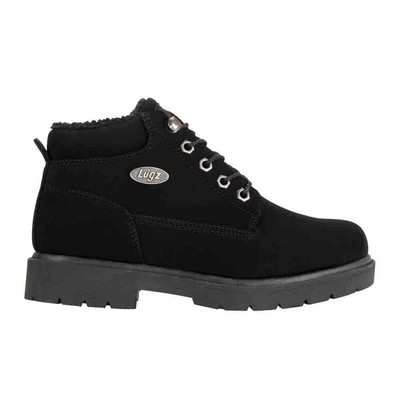 

Lugz WDRLXFD-001 Женские флисовые сапоги Lx на шнуровке до щиколотки на низком каблуке 1-2 дюйма, Черный, Lugz Drifter Fleece Lx Lace Up