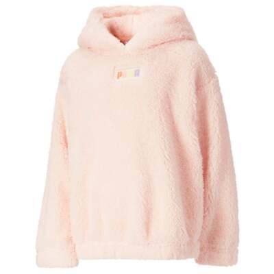 

Puma Sherpa Pullover Hoodie Girls Розовая повседневная верхняя одежда 858305-02, Розовый