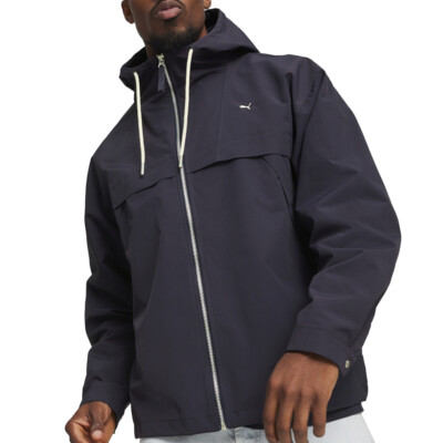 Pre-owned Puma Mmq Full Zip Jacket Mens Blue Casual Athletic Outerwear 62400416