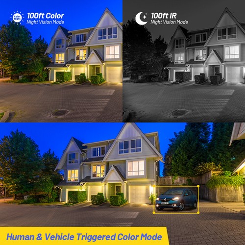 ANNKE 8CH 12MP NVR 8MP Audio PoE IP Security Camera System Outdoor Color Night 