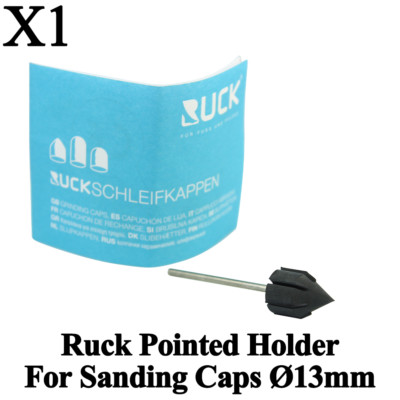 1x Ruck Round Holder For Sanding Caps Ø13mm Handle Pedicure Manicure Nail Drill